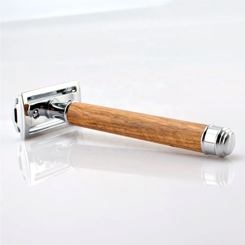

High Quality Manual Double Edge Adjustable Shaving Razor, Wood