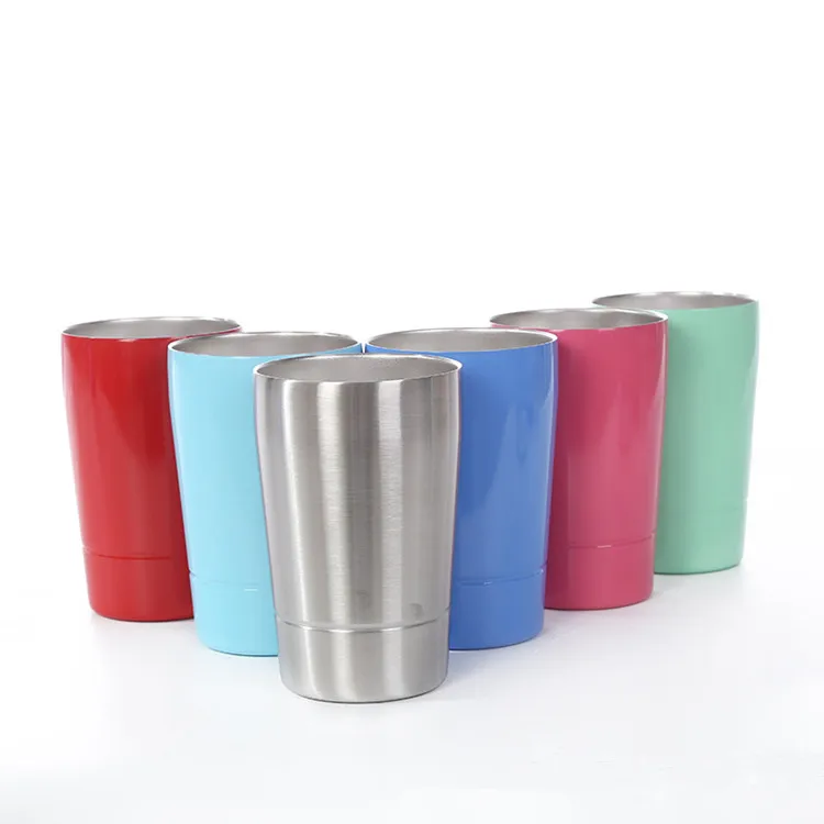 

12 oz stainless steel children milk baby tumblers double wall insulated tumblers cups with lid and straws