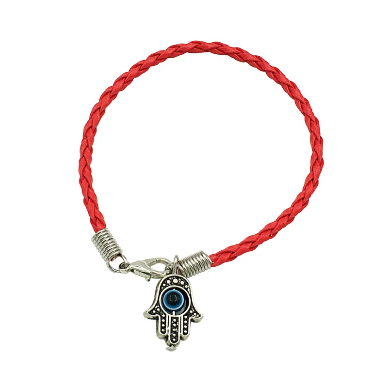 

Wholesale Hamsa Bracelets Handmade RED String Bracelet Kabbalah Lucky Eye charm Bracelet Jewish Jewelry gifts for success