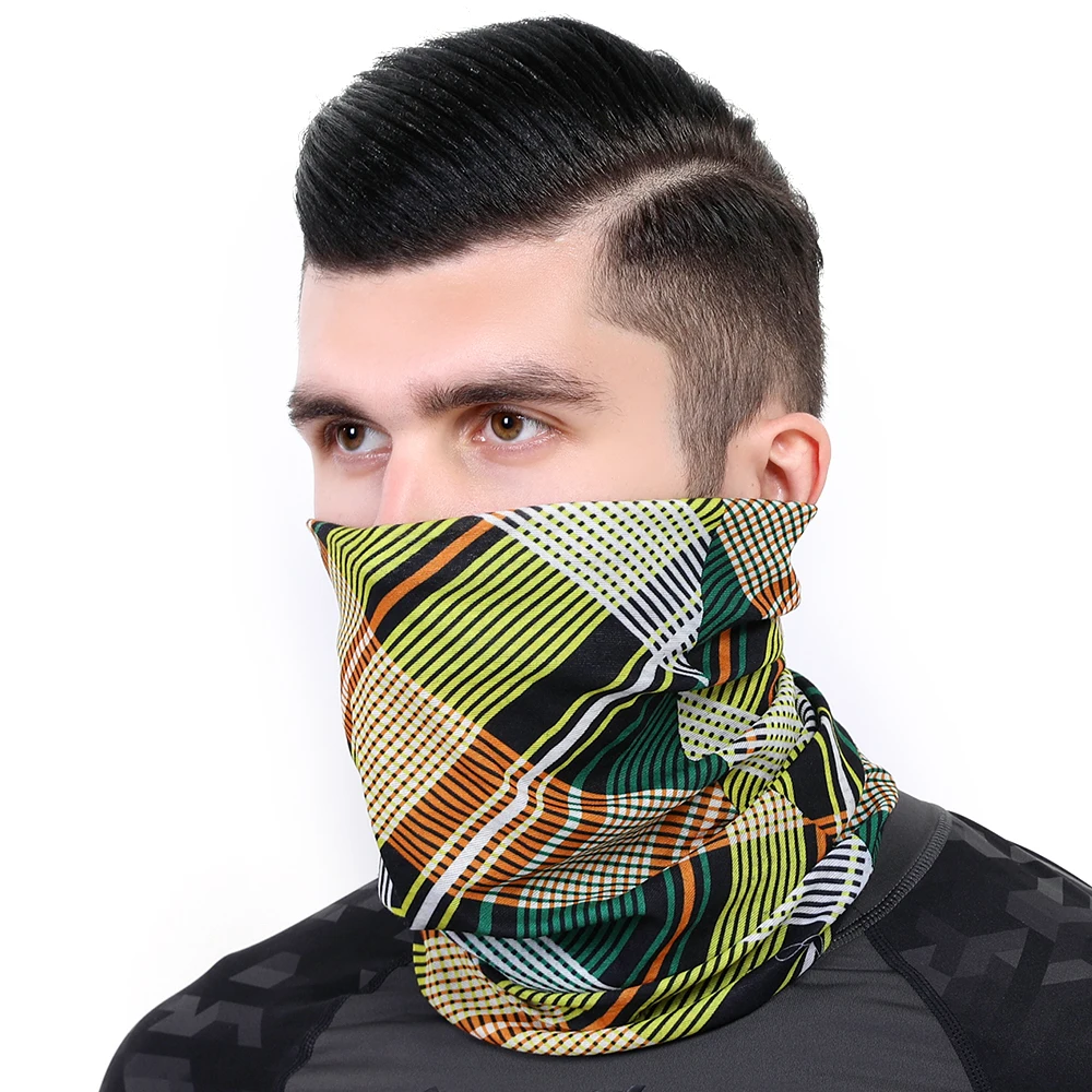 
Green Polyester Paisley Tubular Sports Wear Bandana Lego Technic Minion Bandana Headwear Seamless Bandana 