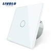 1gang 1way eu/uk basic screen touch light luxury wall sensitive switch
