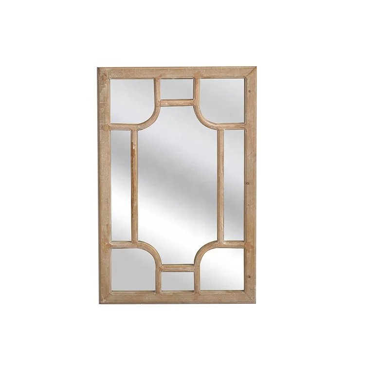 

Mayco Reclaimed Wood Modern Frame Decoration Home Mirror Wall