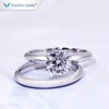 Tianyu Gems Jewelry 14 gram Gold 2ct Solitaire Ring DEF VVS Diamond Moissanite Women Rings Set