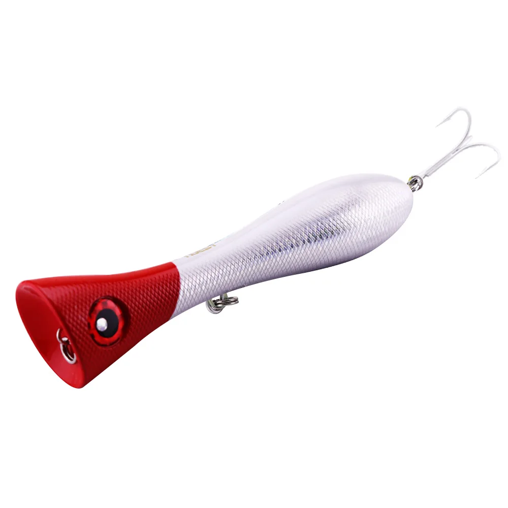 

SW top water fishing gt big popper lure vertical jig fishing tackle popper fishing bass lure with hooks, 8colors