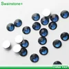 S0815 flatback rhinestone cheap price shiny Flatback SS-6 2mm Montana crystal Glue On Crystal Rhinestone for mobile phone shell