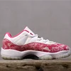 2019 New Arrived AJ11 Low WNMS Pink Snakeskin Women jordans Low Sneakers Tenis air basketball Shoes size 36-47 Free Shipping