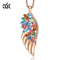 

Wing Crystal Gold Custom Couple Lover Pendant 2019