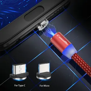 CaseMe LED Magnetic 1M Charging Cable iPhone Micro USB & Type C