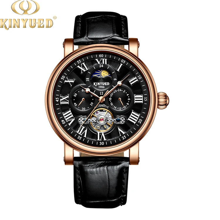 

KINYUED Custom Luxury men's watch automatic chronograph watches men business watch