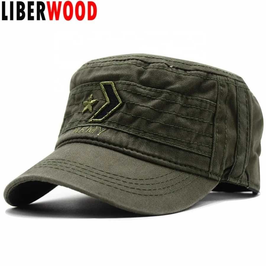

LIBERWOOD New Tactical Hats embroidered ARMY Baseball caps for Men women 100%Cotton camouflage cap hats Summer Flat Top Visor
