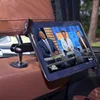 360 degree rotation car headrest bracket adjustable secure anti theft tablet car seat mount holder stand with lock for ipad