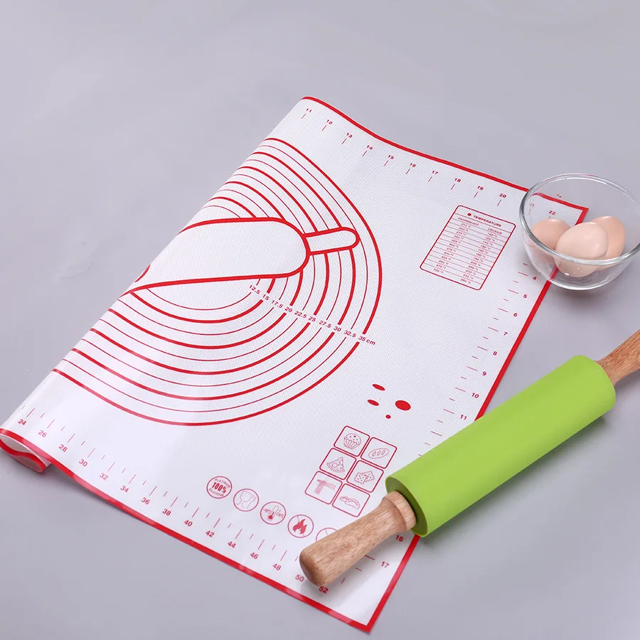 
Amazon Hot Sale Silicone Baking Pastry Mat With Measurement Non-slip Silicon For Dough Rolling Mat non-slip silicone pastry mat 