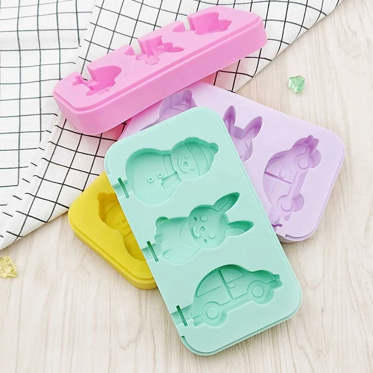Little Car Shaped Bpa Free Ecofriendly Homemade Silicone Ice Cream