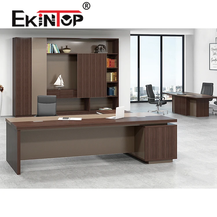 Ekintop Classic Fancy Cheap Designer Timber Simple T Shaped Office