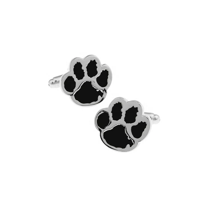 

Best selling custom bear paw cufflinks for men shirt