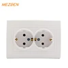 EU Electrical Wall Schuko 16a 220V-250V German power double schuko socket