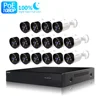 1080p POE Full HD Outdoor Video Surveillance Security Camera System 16 Channel NVR H.265X Audio Colorful Picture Camera