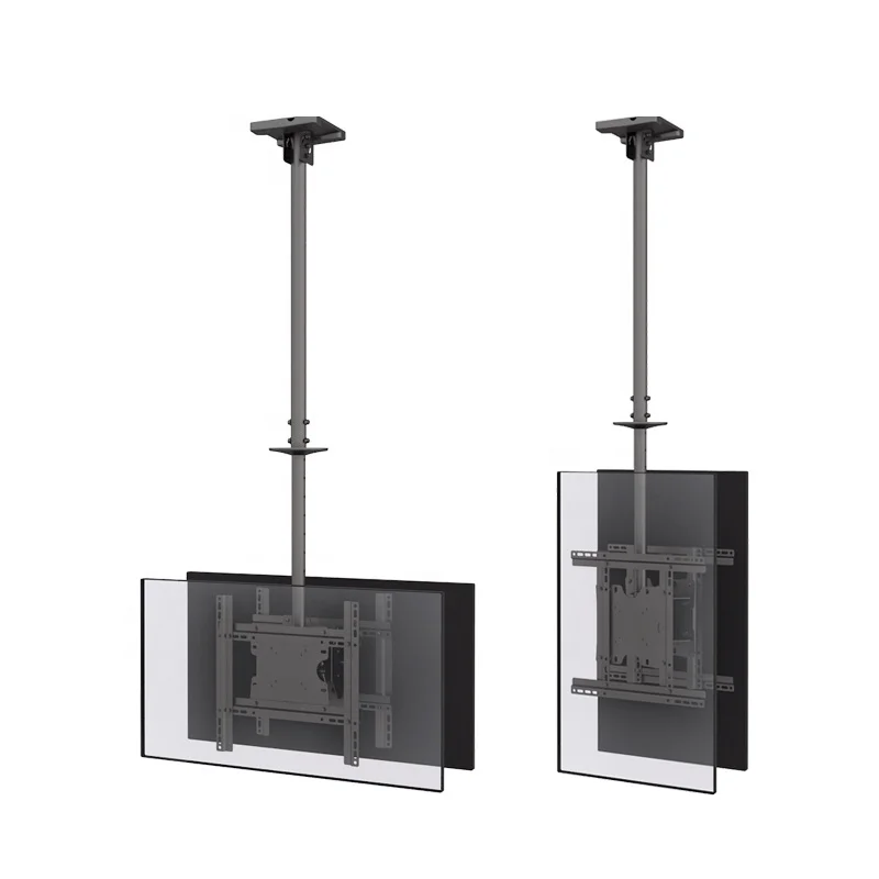

Telescoping TV Wall Mount TV Bracket Mounting Ceiling TV Holder For Back To Back Dual Screens