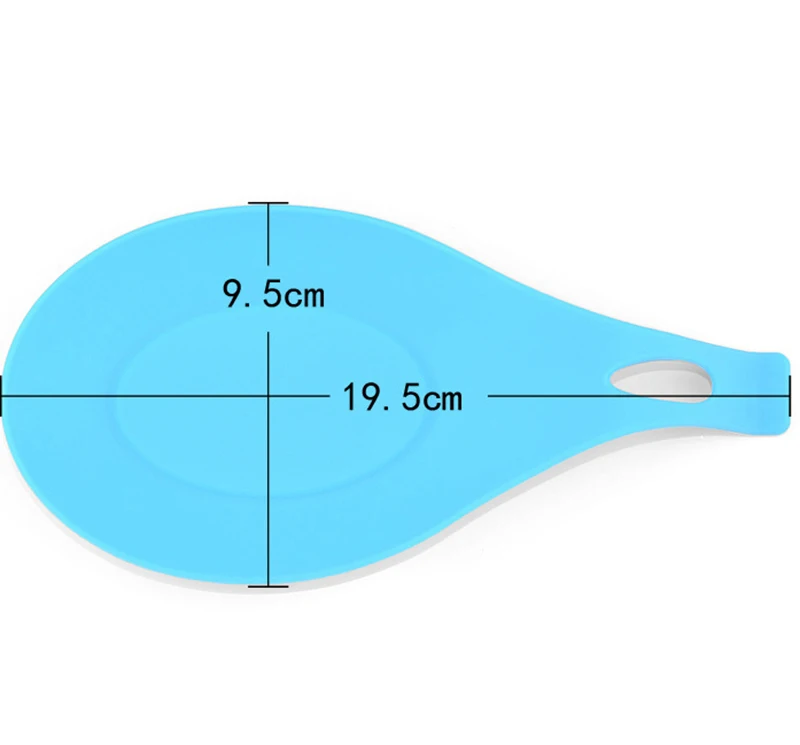 

Food Grade Silicone Heat Resistant Spoon Rest Utensil Spatula Holder Gadget Kitchen Storage Rack Tool Aid Home Organizer, Customized