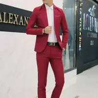 

340516 more color Slim Men Suit with two piece Pants and coat in stock