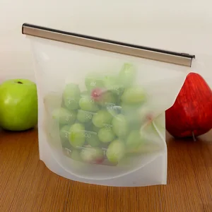 Image of New 2019 Trending Product Silicone Kitchen Bag,Silicone Food Storage Bag Reusable