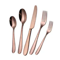 

Gold wedding cutlery set spoon fork knife stainless steel gold silverware