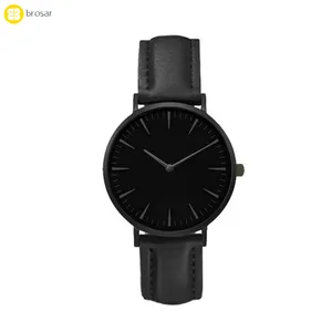 Simple Watches Men Sport Leather Bracelet Quartz Watch Fashion Black Man Watch Male Clock Dropshipping