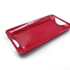 Rectangle pure color custom print Melamine Buffet Food Serving Tray Melamine Tray
