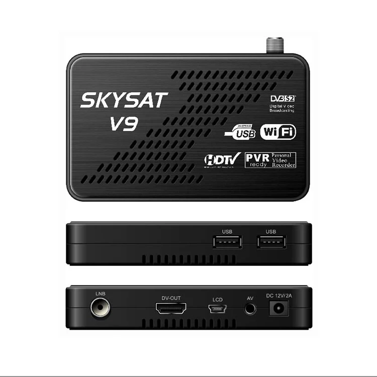 

Top Selling Mini HD Receiver with Powervu Biss key Support CCCam Newcamd SKYSAT V9