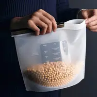 

Customized food grade silicone food storage bag with zipper