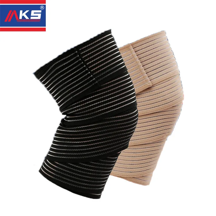 

Adjustable OEM custom wrapped knee protector, Black beige