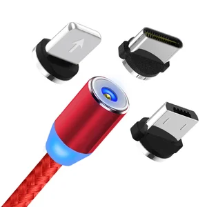 3 1 Magnetic LED USB Charging Cable iPhone Android