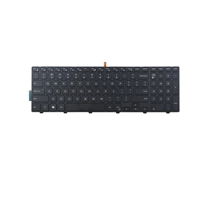 

HK-HHT US Wholesale keyboard for Dell Inspiron 15 5000 Series 15 5551 5552 keyboard layout black color with backlit