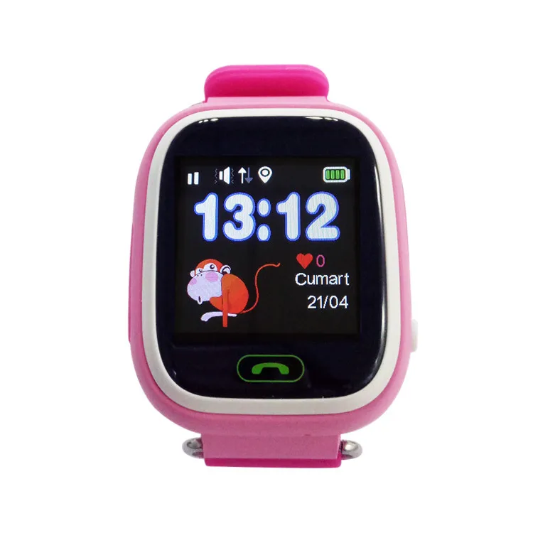 

CE ROHS WiFi Locate SOS GPS LBS AGPS Tracking Watch V80-1.22 Smart Watch Kids, Blue/orange/pink