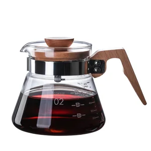 Image of New Style Heat Resistant Glass Coffee Maker Unbreakable Transparent Coffee Pot