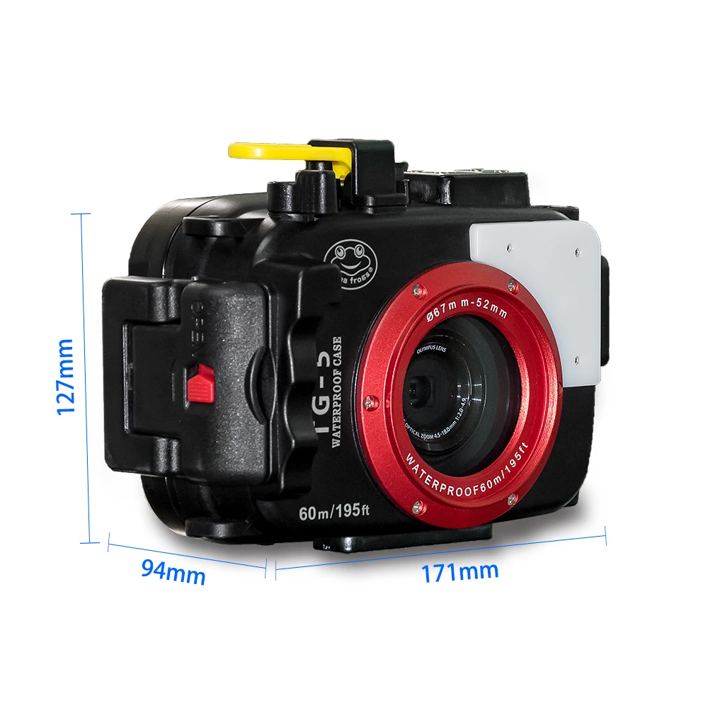 

Meikon IPX8 40M waterproof digital camera case for TG-5 diving photography housing