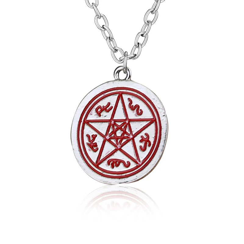 

Many years Hot European And American Retro Pentagram Necklace For Supernatural Protect Symbol