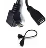 USB2.0 data charging cable 90 degree elbow computer digital mobile phone Micro 5P male elbow male to female