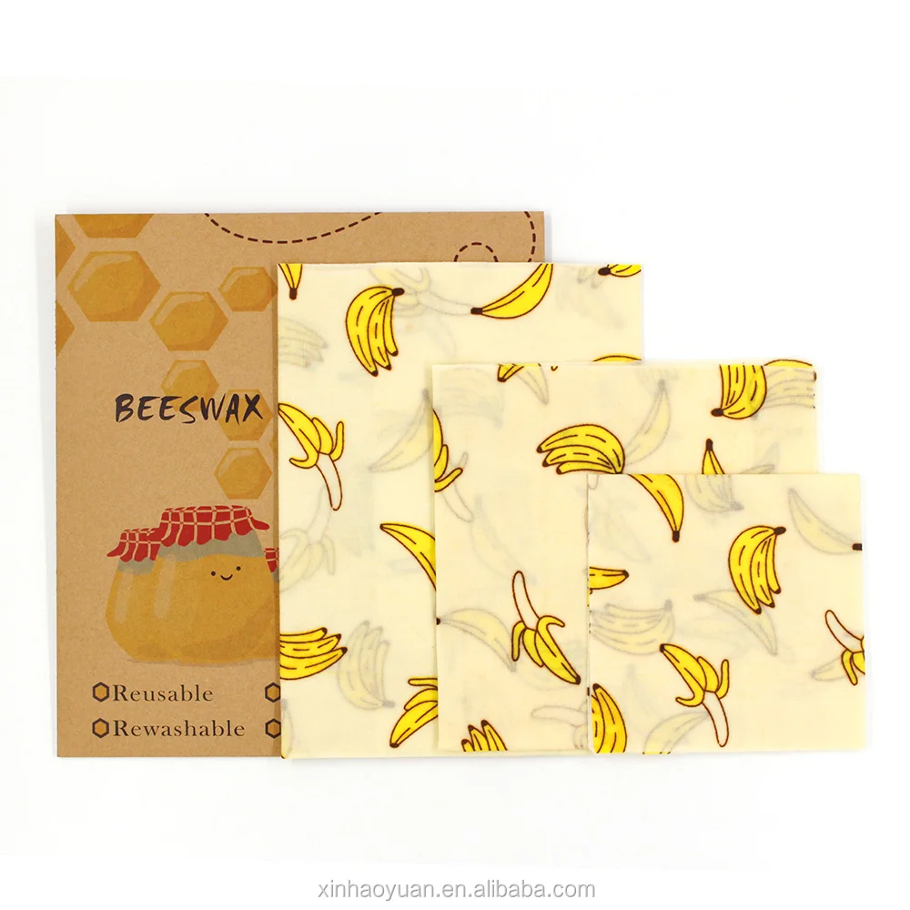 
FDA Certified Eco Friendly Organic Cottons Fabric Beeswax Sustainable Food Wraps  (62102918692)