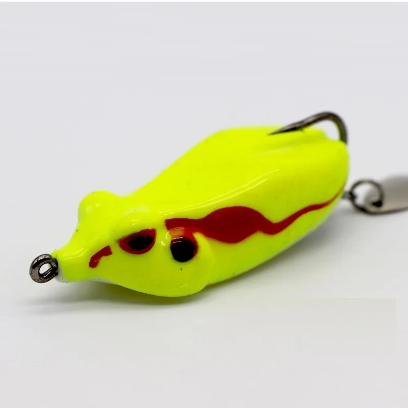 

13g 65mm 1pcs Jumping Frog Soft frog Soft fishing lure with strong fishing hook for black fish Free shipping, See pictures