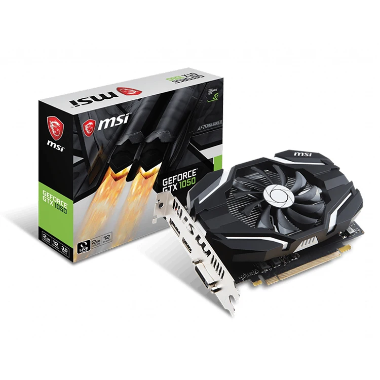

MSI NVIDIA GEFORCE GTX1050 2GV1 2GB GDDR5 128-bit Graphics Card, N/a