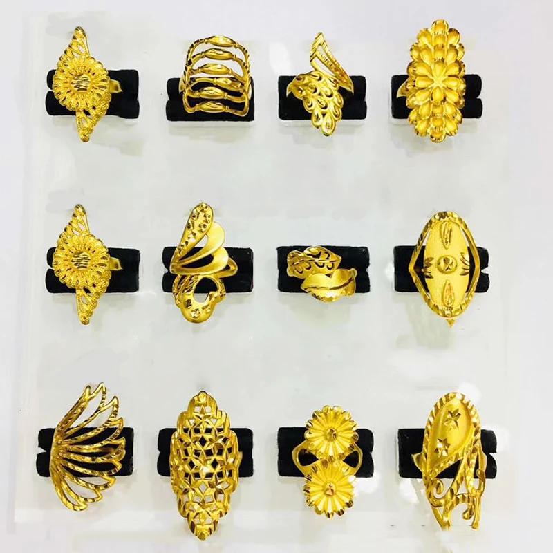 

Simple designs jewellery men rings for men, gold rings jewelry women, 24K saudi arabia adjustment wedding ring, 24k gold color