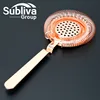 Particular stainless steel Julep Strainer Copper Plated Deluxe Strainer Bar Strainer