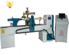 easy operate cnc accurate and heavy duty wood lathe with carving and slotting function