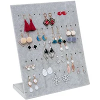 

flannelette Tray Showcase Display Ring Luxury household Jewelry Boxes Organizer Velvet Storage Box jewelry rack display
