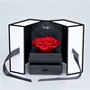 Factory direct double door ribbon immortal rose drawer box jewelry Valentine's Day flower gift box 13*13*17.3cm