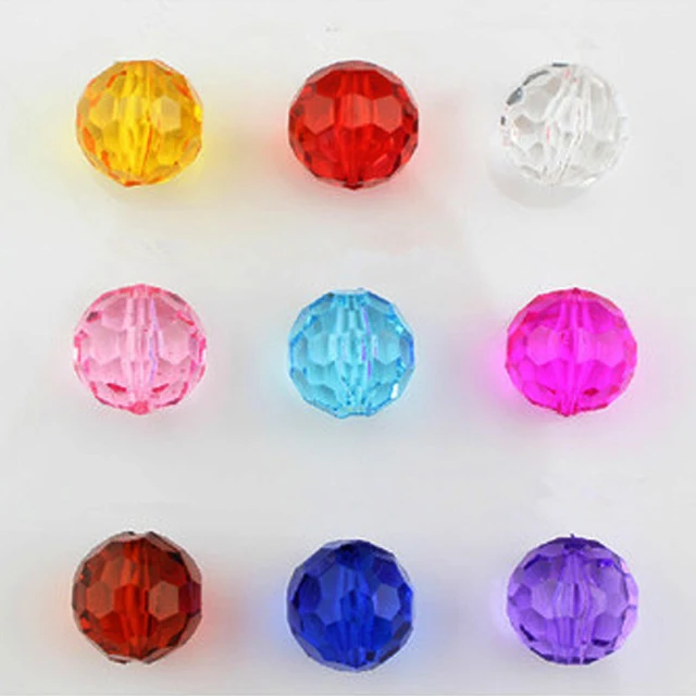wholesale bulk acrylic plastic crystal beads for jewelry making