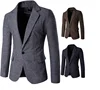 Spring and Autumn 2019 Men's Korean Fashion Leisure Simple Herringbone Blazer