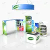 10*20 Aluminum Modular Exhibition Display Tension Fabric Trade Show Booth