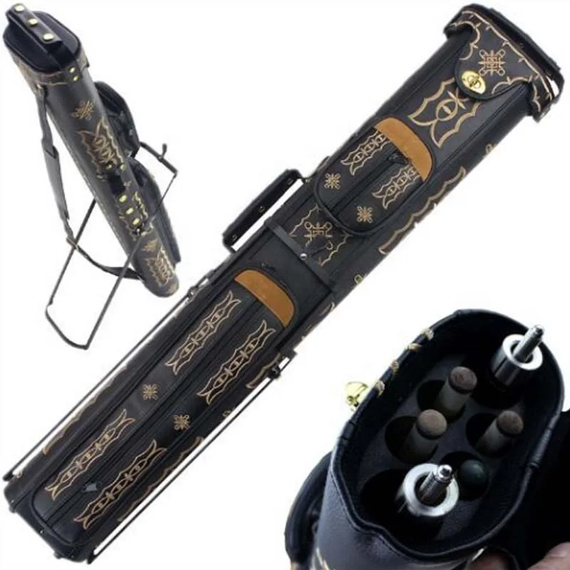 

Pool Cues Case Billiards Accessories 4 Shafts 2 Butts